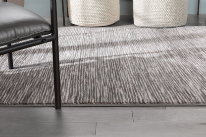 Owen Striation Modern Dark Grey Soft Rug BAL-37