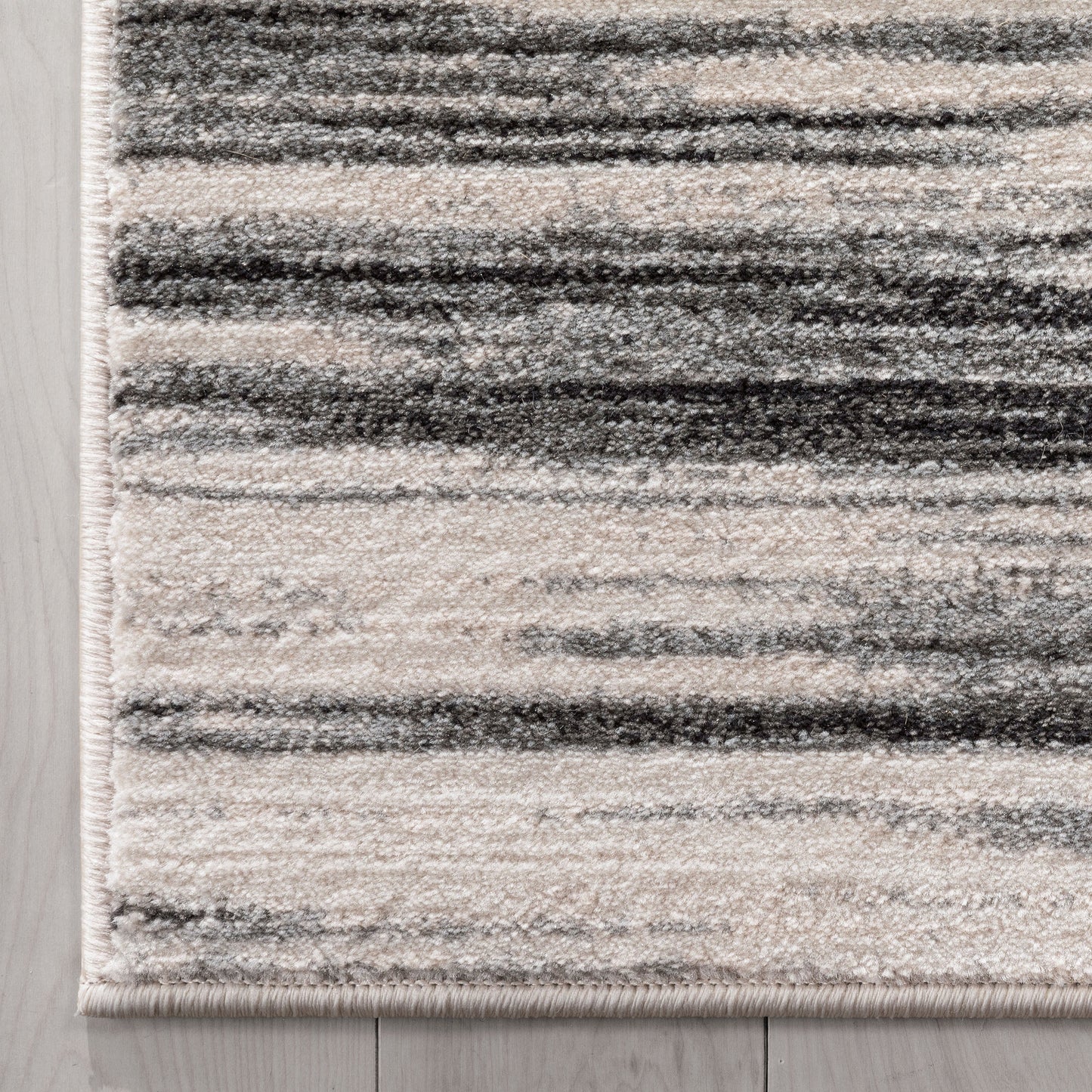 Sebastian Striation Modern Grey Soft Rug BAL-47