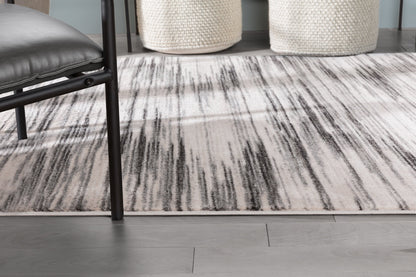 Sebastian Striation Modern Grey Soft Rug BAL-47