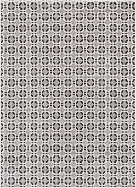 Wyatt Modern Geometric Light Grey Soft Rug BAL-67