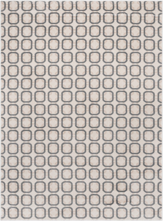 Carter Modern Geometric Grey Soft Rug BAL-77