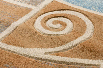 Springfield Blue Modern Rug BK-16