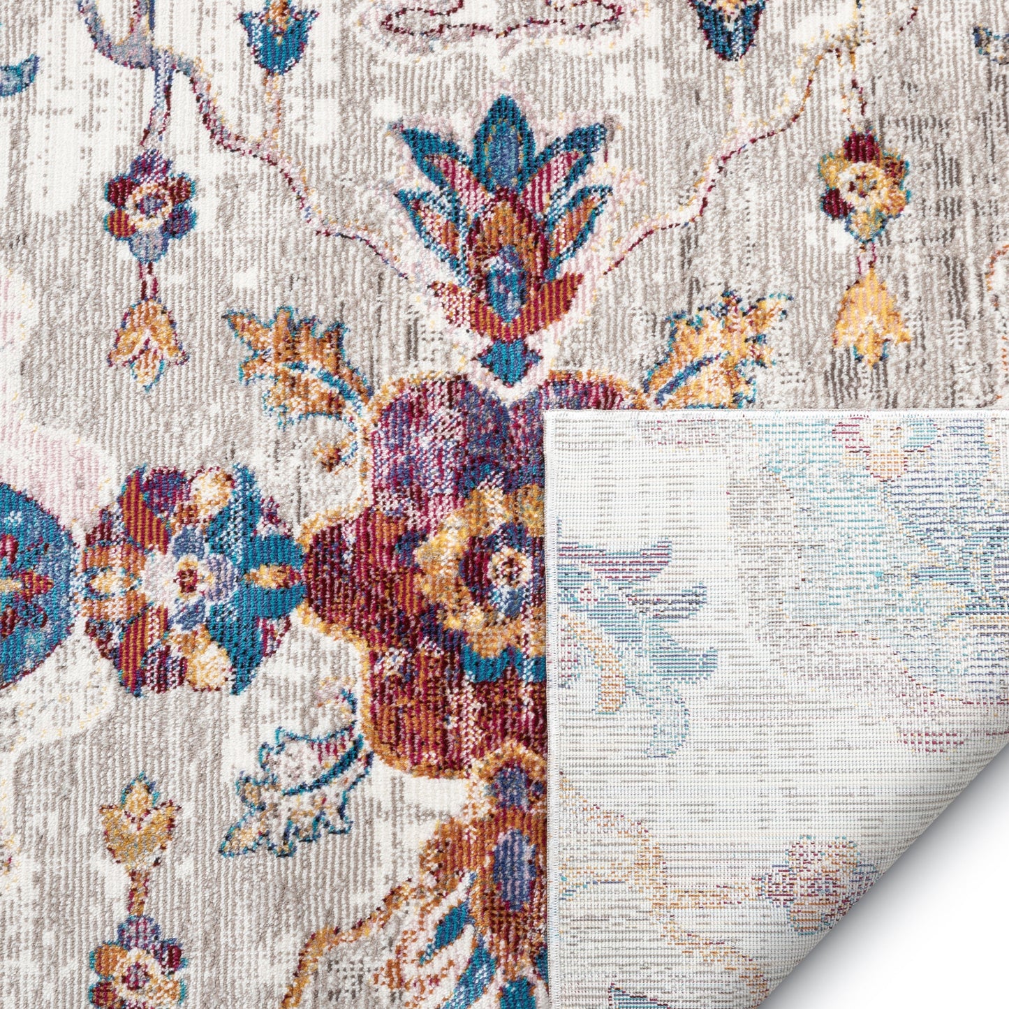 Paloma Vintage Bohemian Oriental Medallion Ivory Rug BL-52