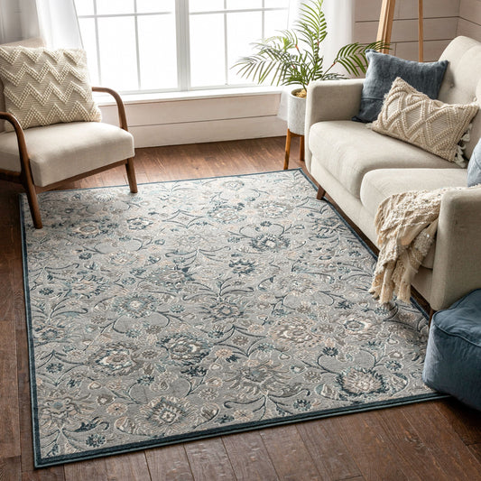Astor Vintage Oriental Floral Beige Rug BLS-02