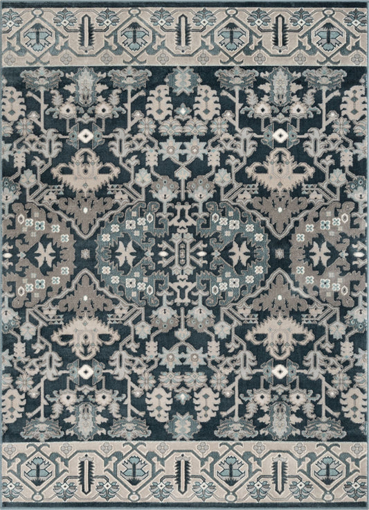 Arial Vintage Oriental Persian Blue Rug BLS-94