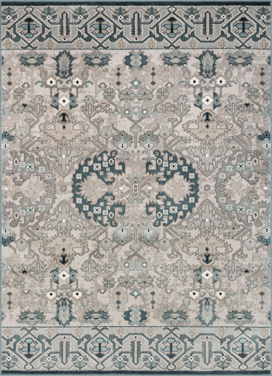 Arial Vintage Oriental Persian Grey Rug BLS-97