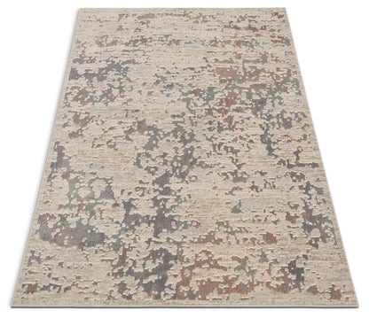 Bowen Beige Vintage Global Abstract Rug CA-102