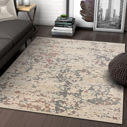 Bowen Beige Vintage Global Abstract Rug CA-102