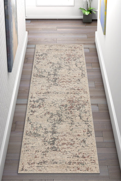 Bowen Beige Vintage Global Abstract Rug CA-102