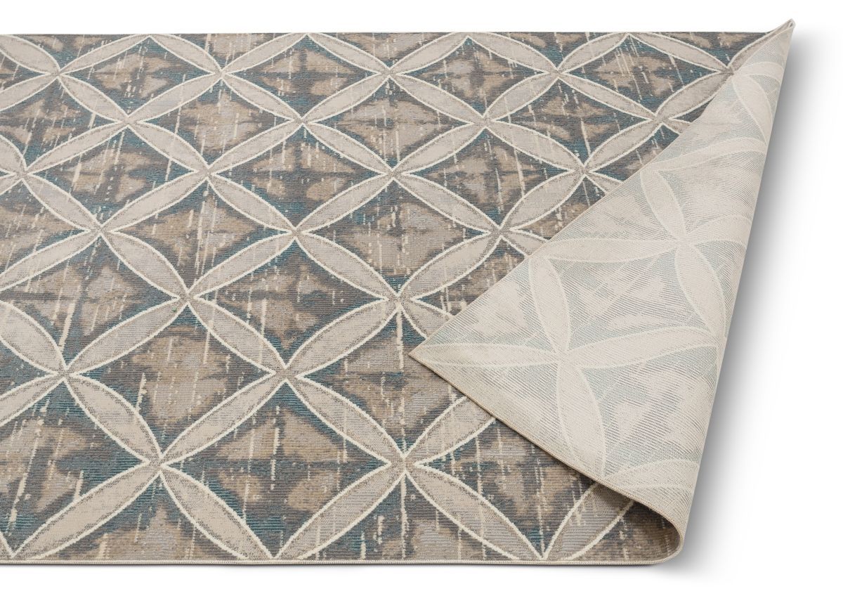 Sofia Beige Vintage Modern Trellis Rug CA-22