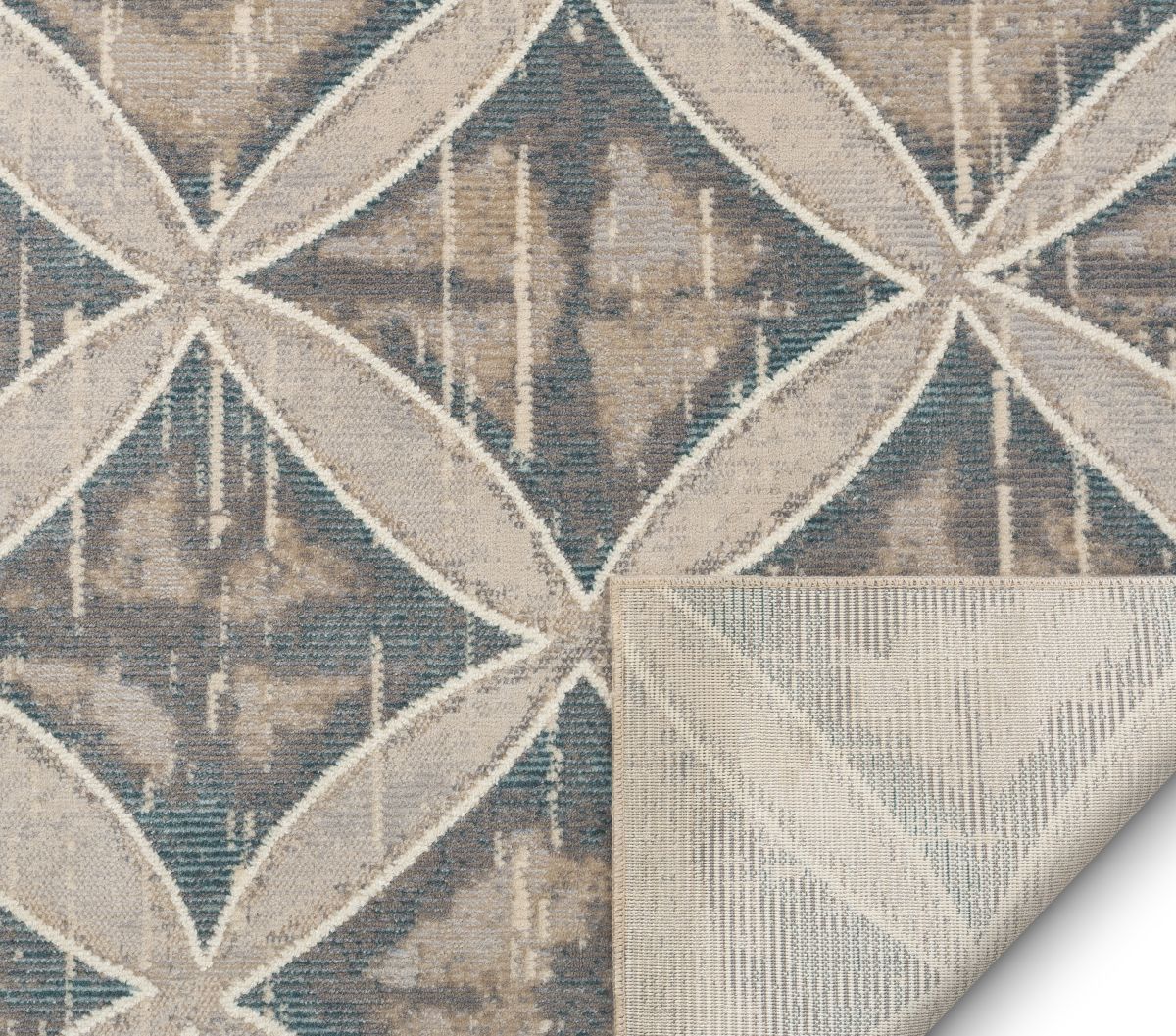 Sofia Beige Vintage Modern Trellis Rug CA-22
