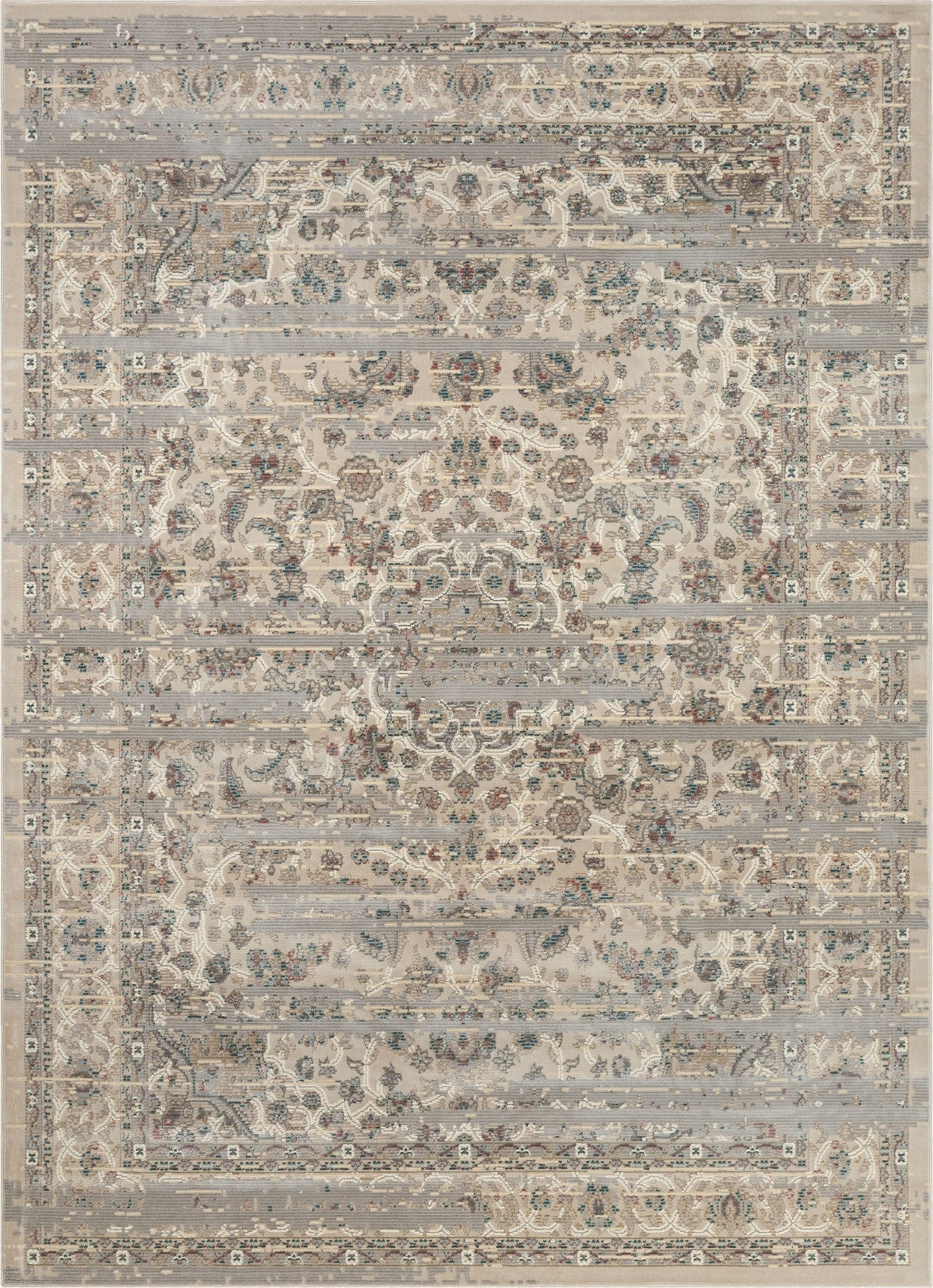 Owen Beige Vintage Global Oriental Medallion Rug CA-42