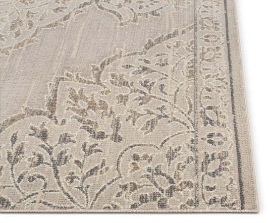 Vivian Beige Traditional Vintage Medallion Rug CA-52