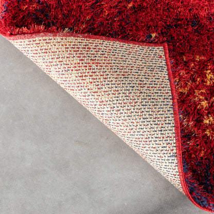 Kynlee Modern Abstract Yellow/Gold Shag Rug CAN-21