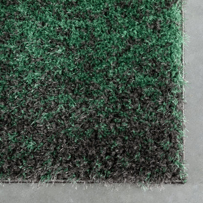 Kynlee Modern Abstract Green Shag Rug CAN-25