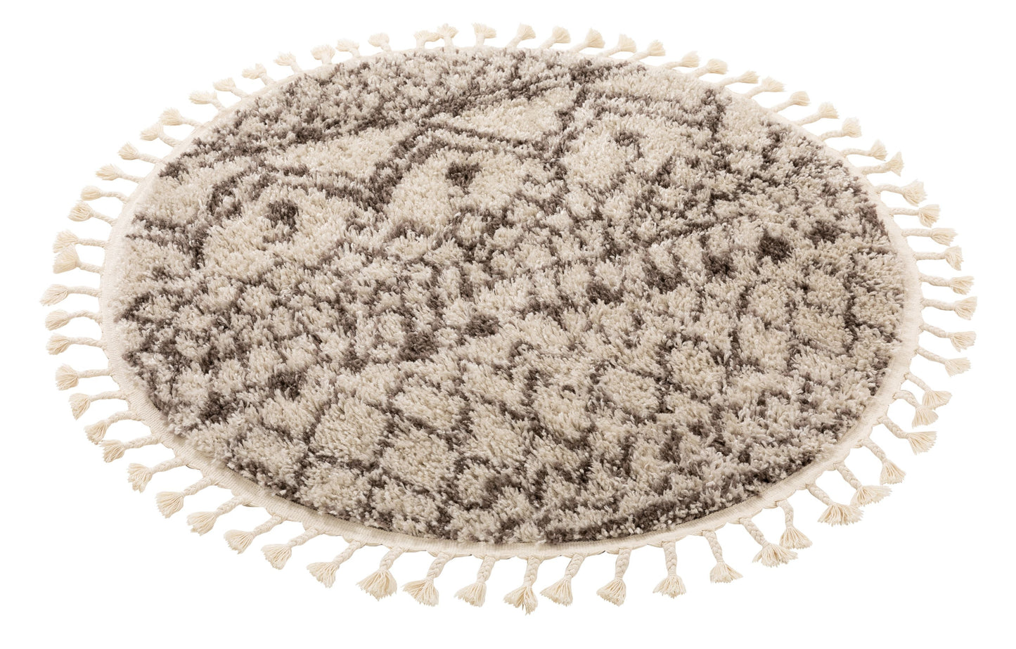 Lyle Natural Modern Tribal Moroccan Trellis Shag Rug CB-02