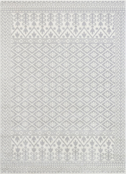 Clove Moroccan Tribal Light Grey Rug CD-07