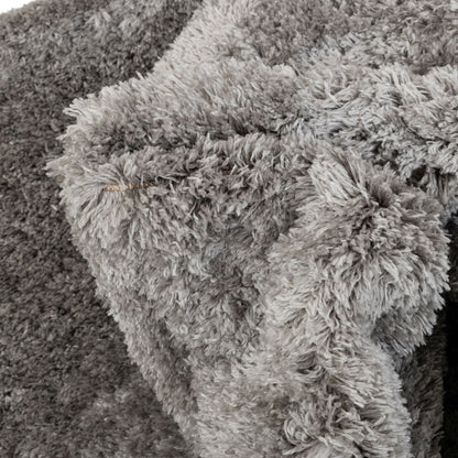 Olympic Silver Modern Shag Rug CE-07