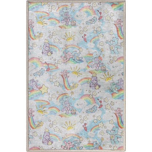 Care Bears Rainbows In The Sky Multi Rug CRB-03A