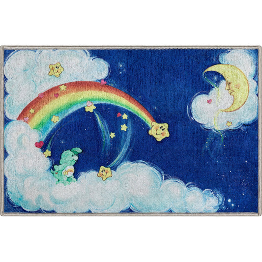Care Bears Wish Bear and the Moon Blue Rug CRB-06A