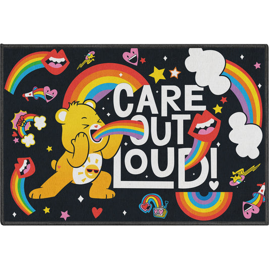 Care Bears Care Out Loud Black Rug CRB-16A