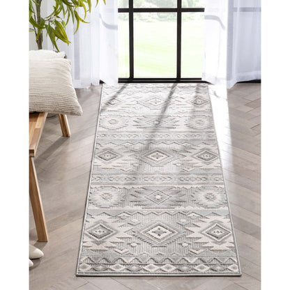 Mamba Grey Modern Indoor Outdoor Rug DO-58