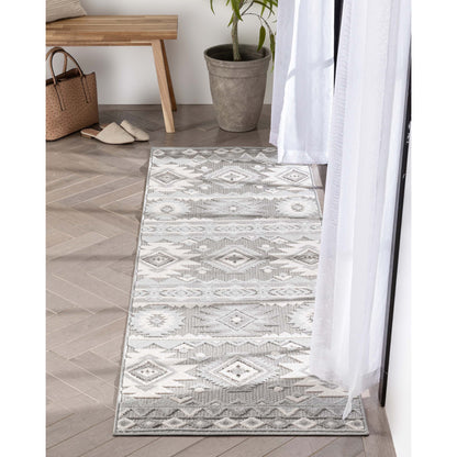 Mamba Grey Modern Indoor Outdoor Rug DO-58