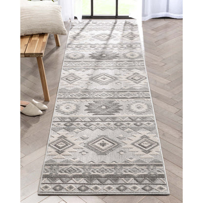 Mamba Grey Modern Indoor Outdoor Rug DO-58