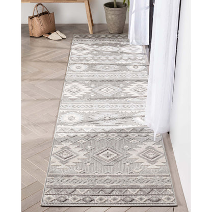 Mamba Grey Modern Indoor Outdoor Rug DO-58