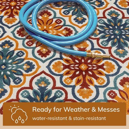 Devotion Beige Modern Indoor Outdoor Rug DO-72