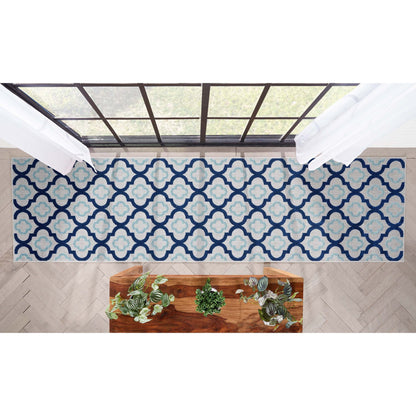 Illuminate Blue Modern Indoor Outdoor Rug DO-84