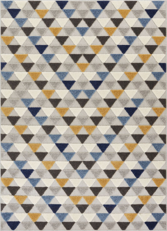 Dream Blue Modern Indoor Outdoor Rug DO-94