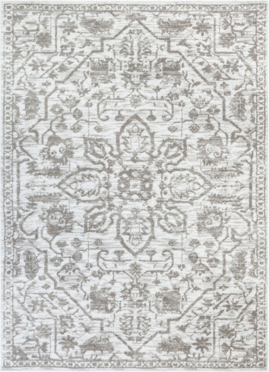 Disa Vintage Medallion Cream Soft Rug DZ-02