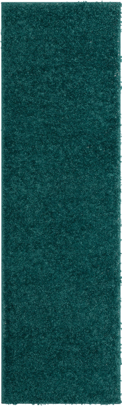 Emerson Modern Solid Green Textured Shag Rug ELL-15