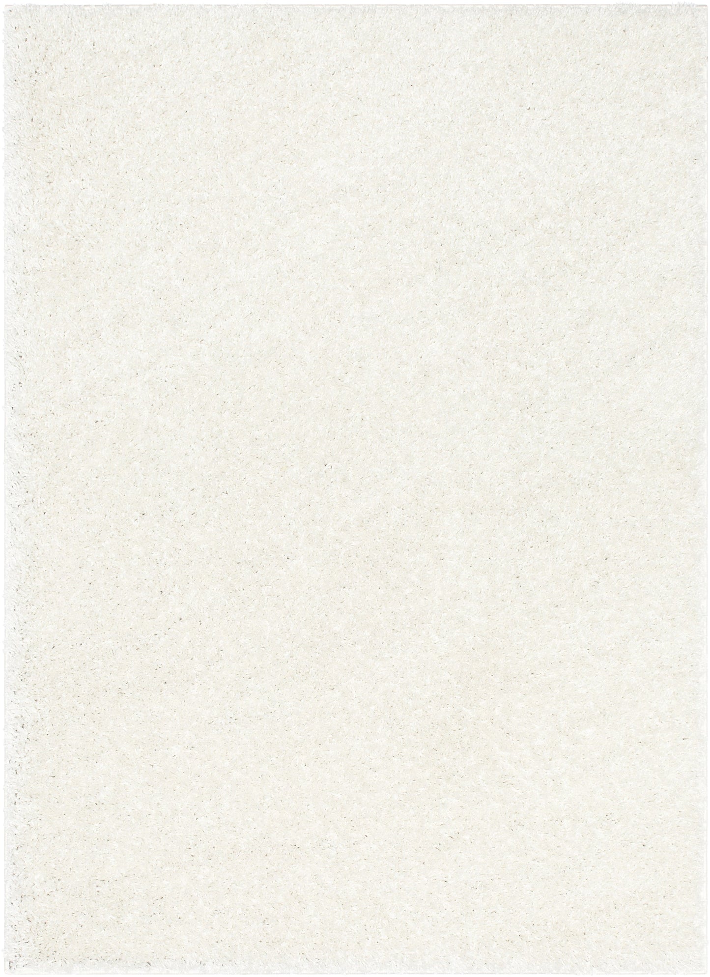 Emerson Modern Solid Ivory Thick & Soft Shag Rug ELL-22