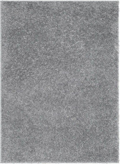 Emerson Modern Solid Grey Textured Shag Rug ELL-27