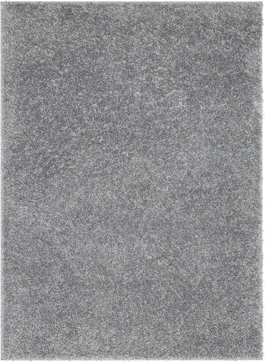 Emerson Modern Solid Grey Textured Shag Rug ELL-27