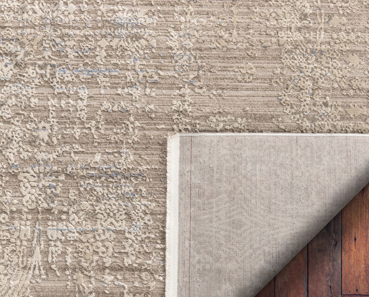 Yasmine Beige Vintage Natural Oriental High-Low Rug EM-72