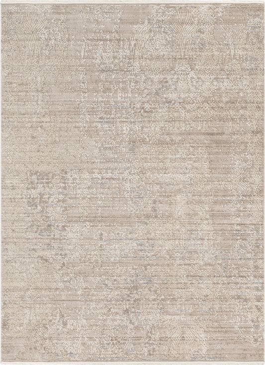 Yasmine Beige Vintage Natural Oriental High-Low Rug EM-72