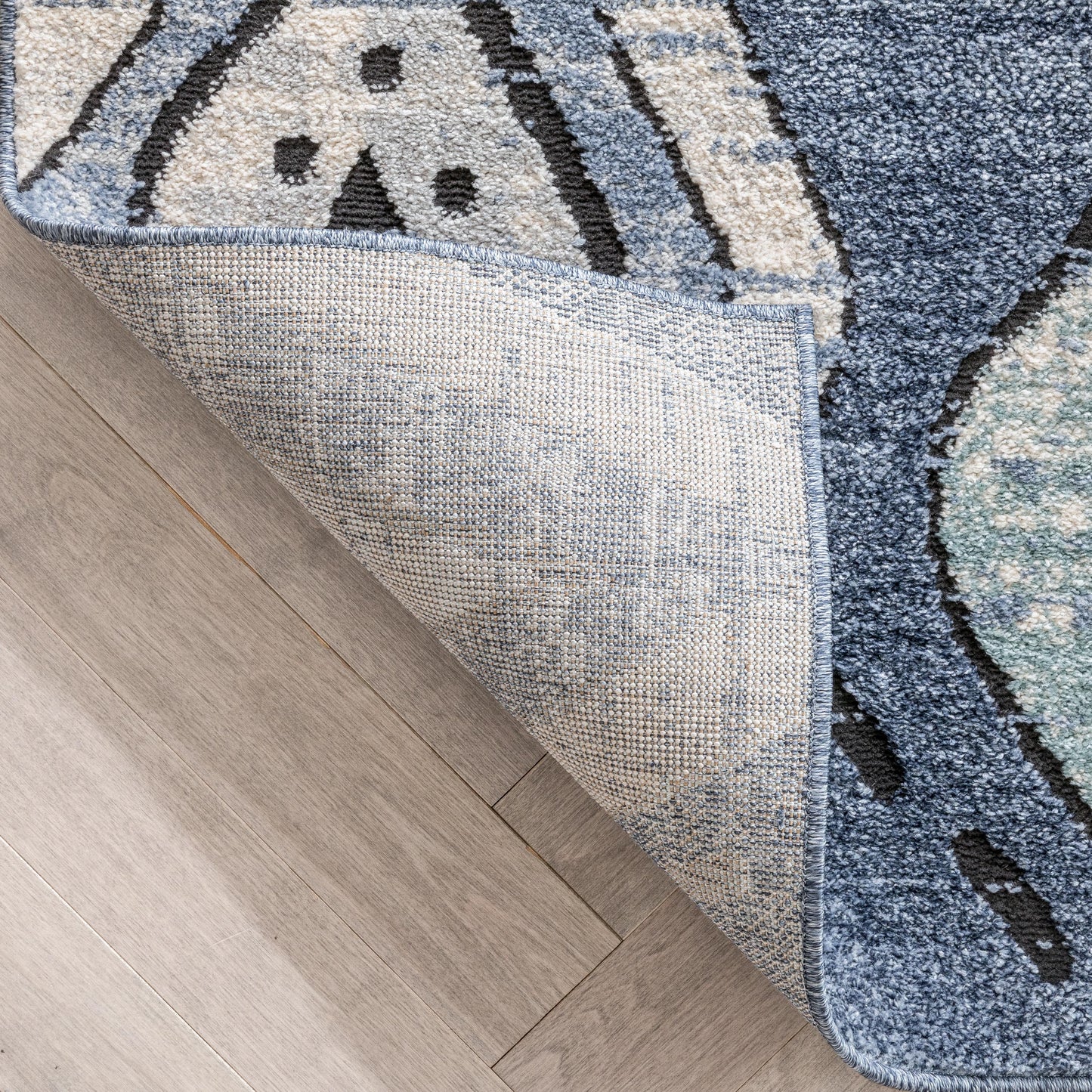Cesena Tribal Moroccan Diamond Blue Rug ENV-34