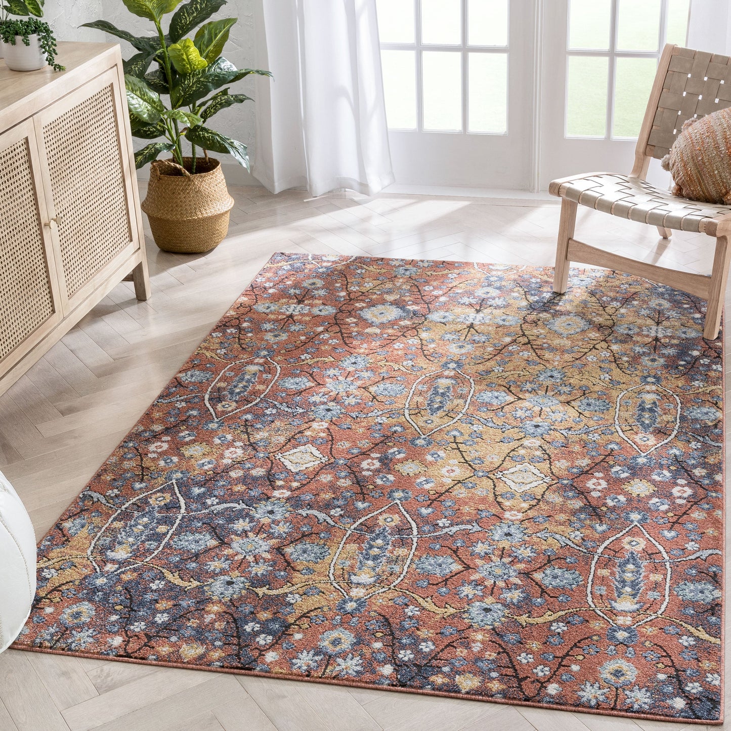 Como Vintage Bohemian Oriental Red Rug ENV-40