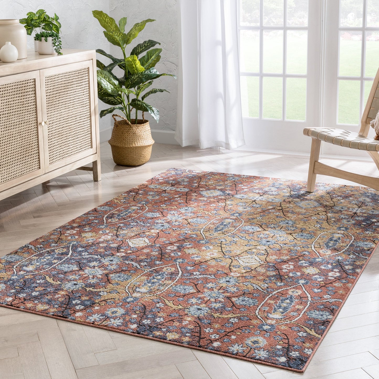 Como Vintage Bohemian Oriental Red Rug ENV-40