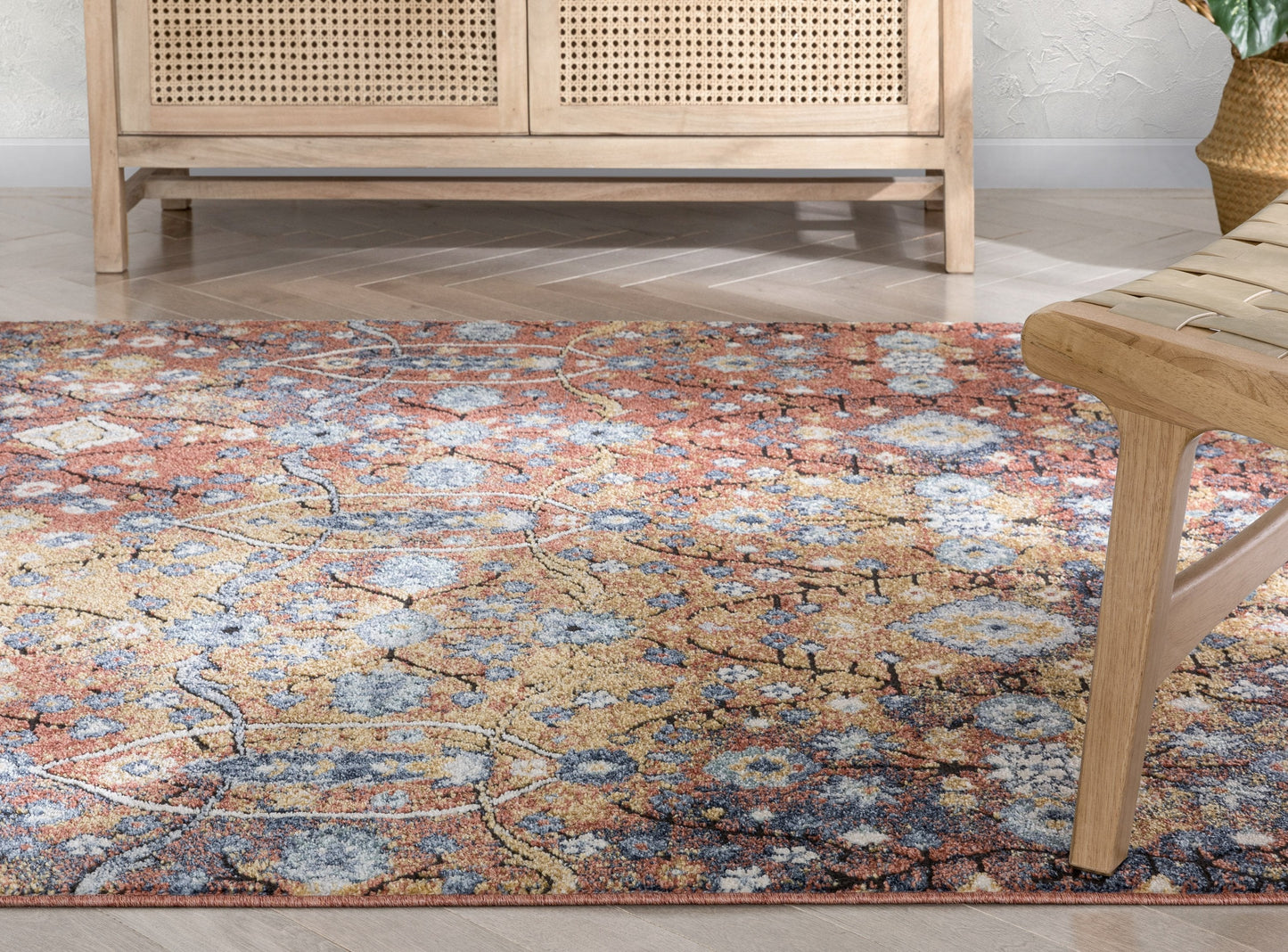 Como Vintage Bohemian Oriental Red Rug ENV-40