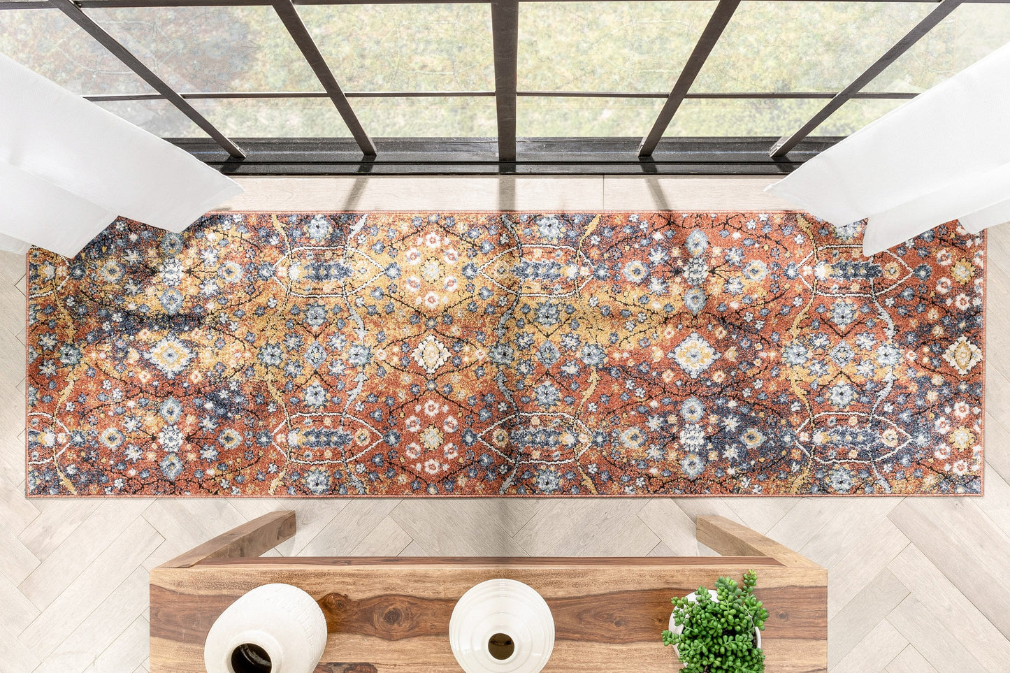 Como Vintage Bohemian Oriental Red Rug ENV-40