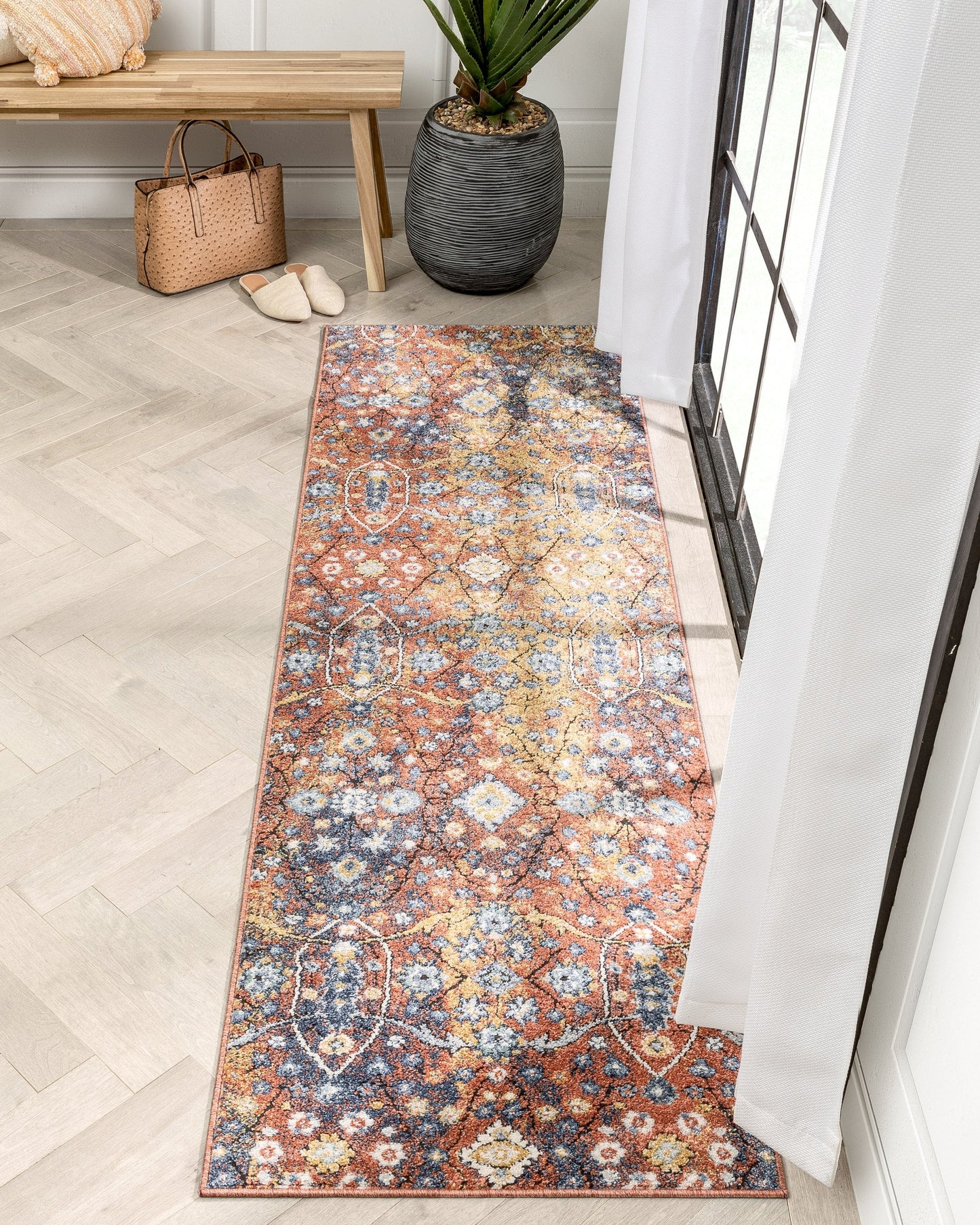 Como Vintage Bohemian Oriental Red Rug ENV-40