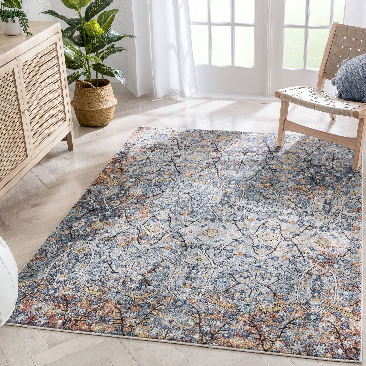 Como Vintage Bohemian Oriental Blue Rug ENV-44