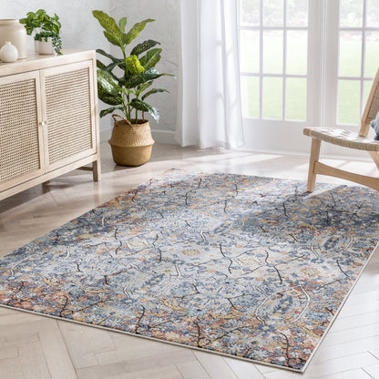 Como Vintage Bohemian Oriental Blue Rug ENV-44