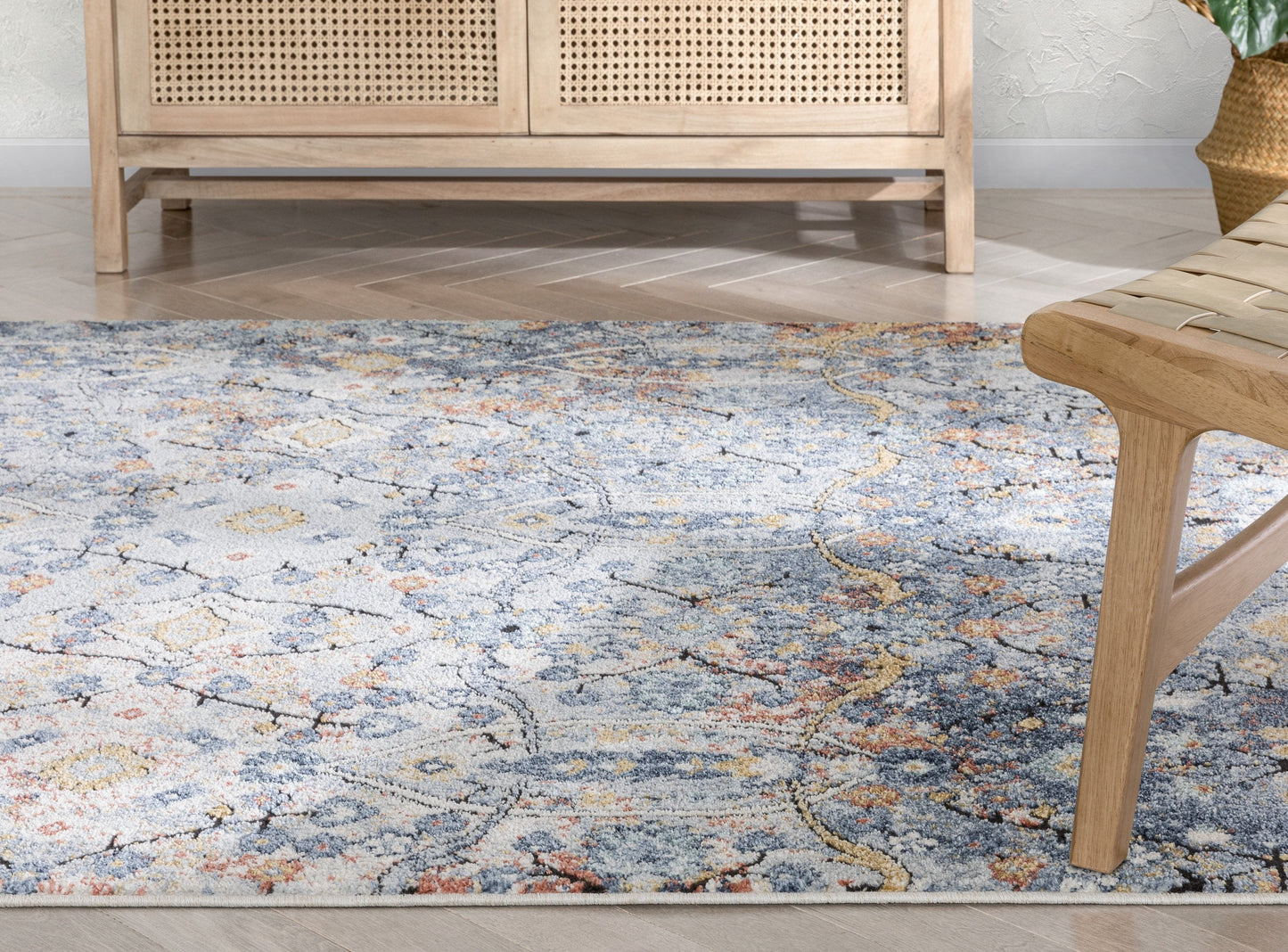 Como Vintage Bohemian Oriental Blue Rug ENV-44