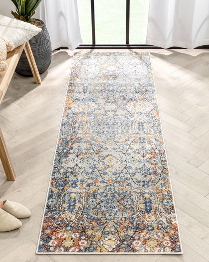 Como Vintage Bohemian Oriental Blue Rug ENV-44