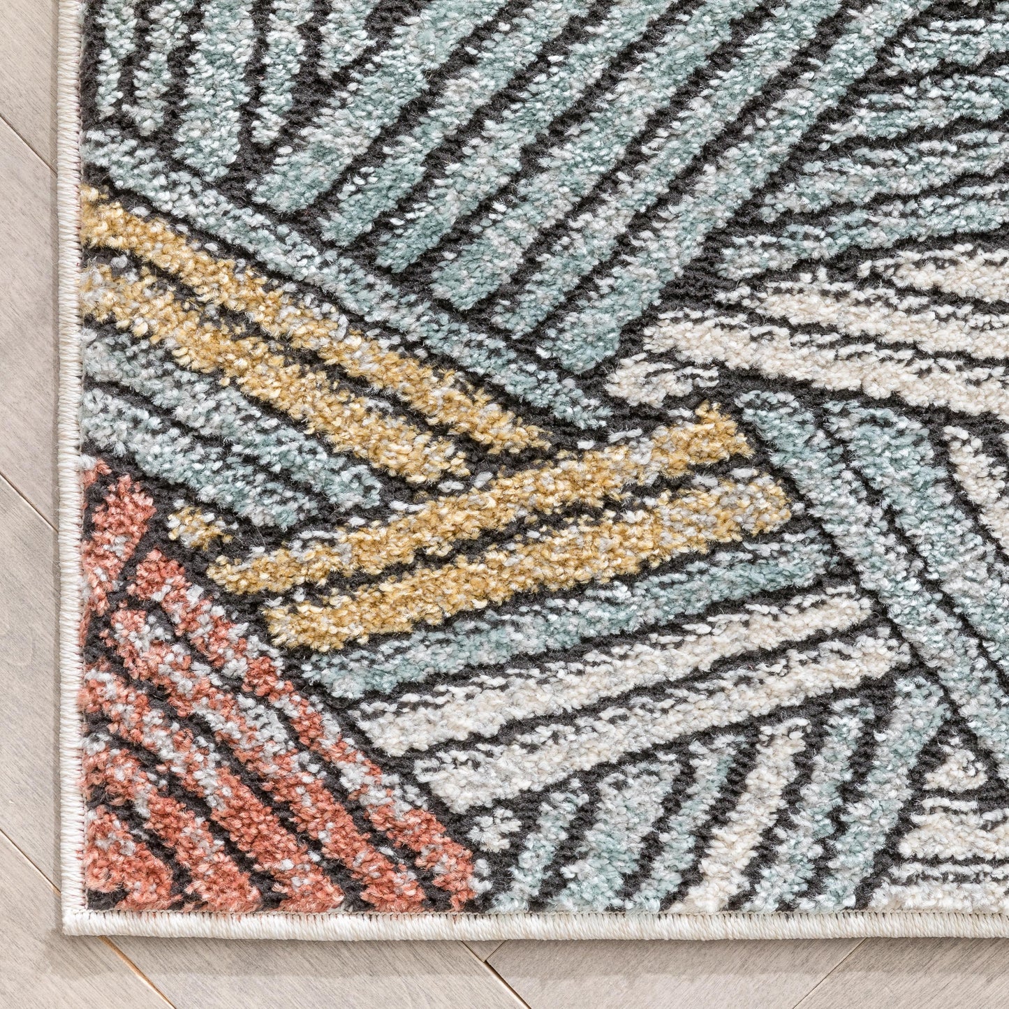 Varese Abstract Geometric Stripes Red Rug ENV-50